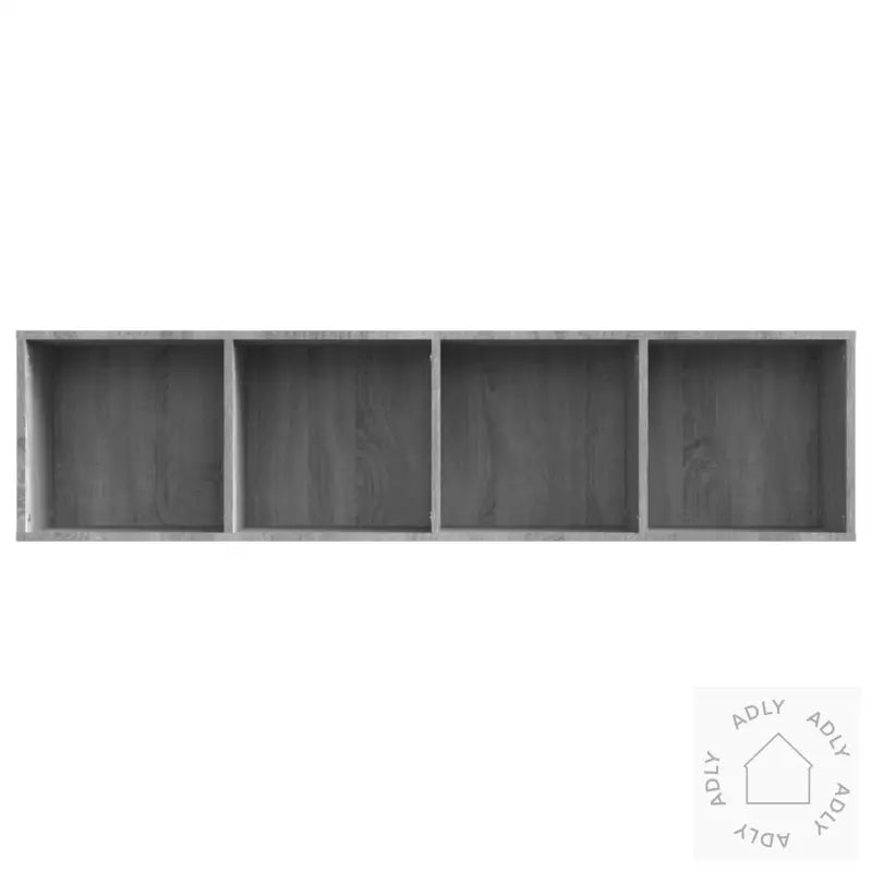 Bokhylle/Tv-Benk Grå Sonoma 143X30X36 Cm Konstruert Tre