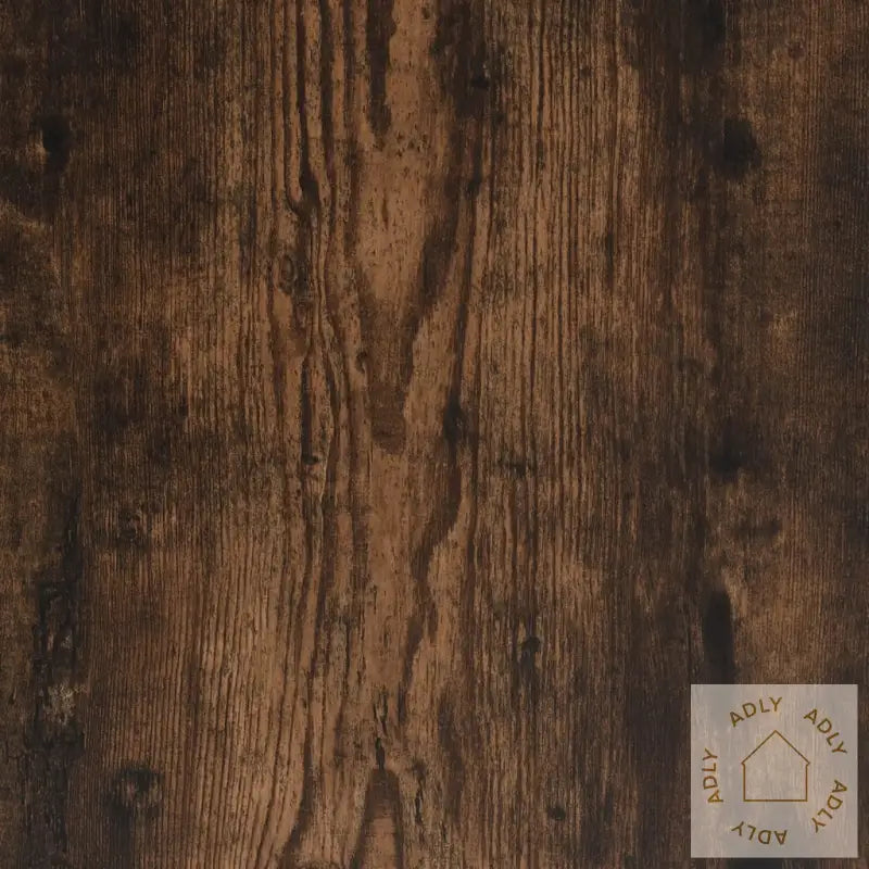 Vegghylle Røkt Eik 104X20X58,5 Cm Konstruert Tre