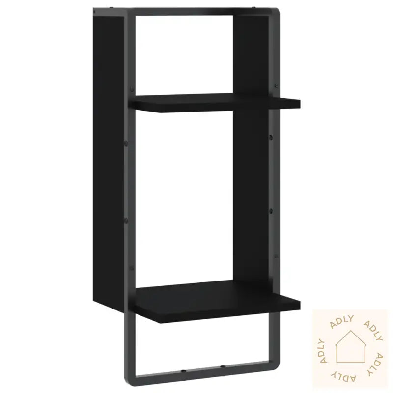 Vegghylle Med Stang Svart 30X25X65 Cm