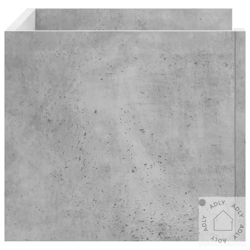Vegghylle Betonggrå 70,5X35X30,5 Cm Konstruert Tre
