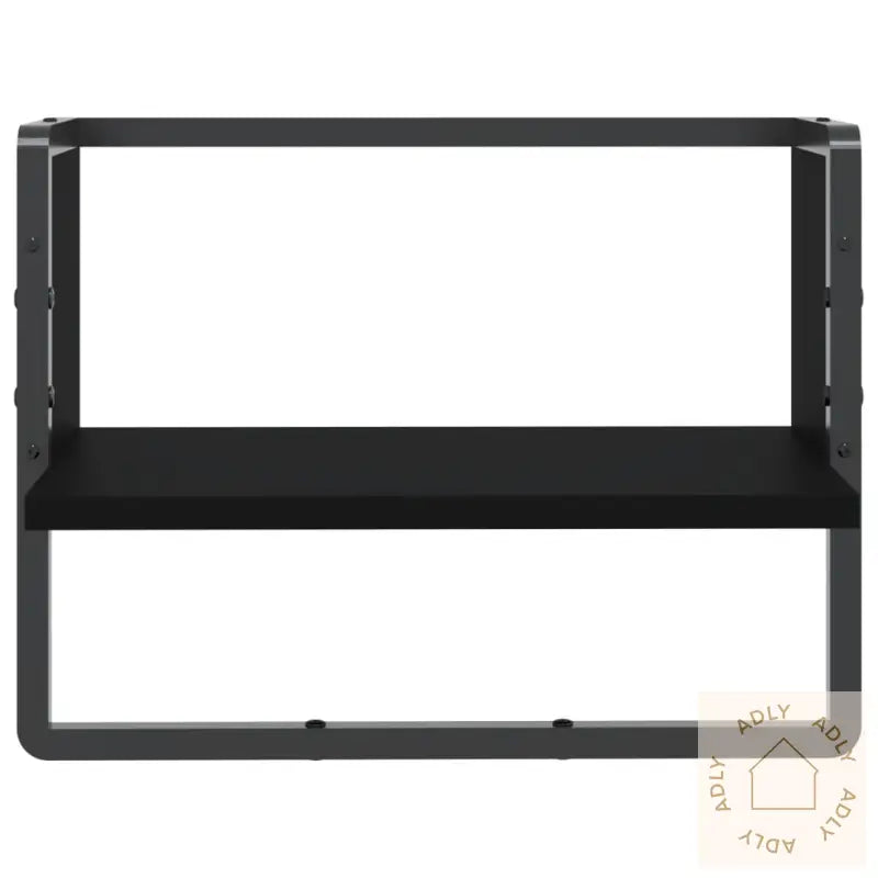 Vegghylle Med Stang Svart 40X25X30 Cm