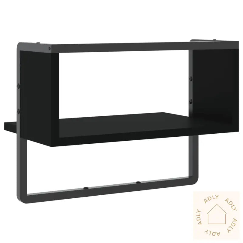 Vegghylle Med Stang Svart 40X25X30 Cm
