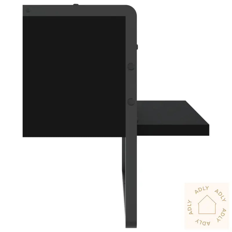 Vegghylle Med Stang Svart 40X25X30 Cm