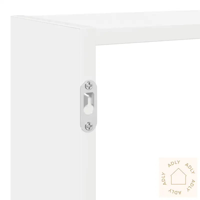 Kubeformet Vegghylle 7 Rom Hvit Konstruert Tre