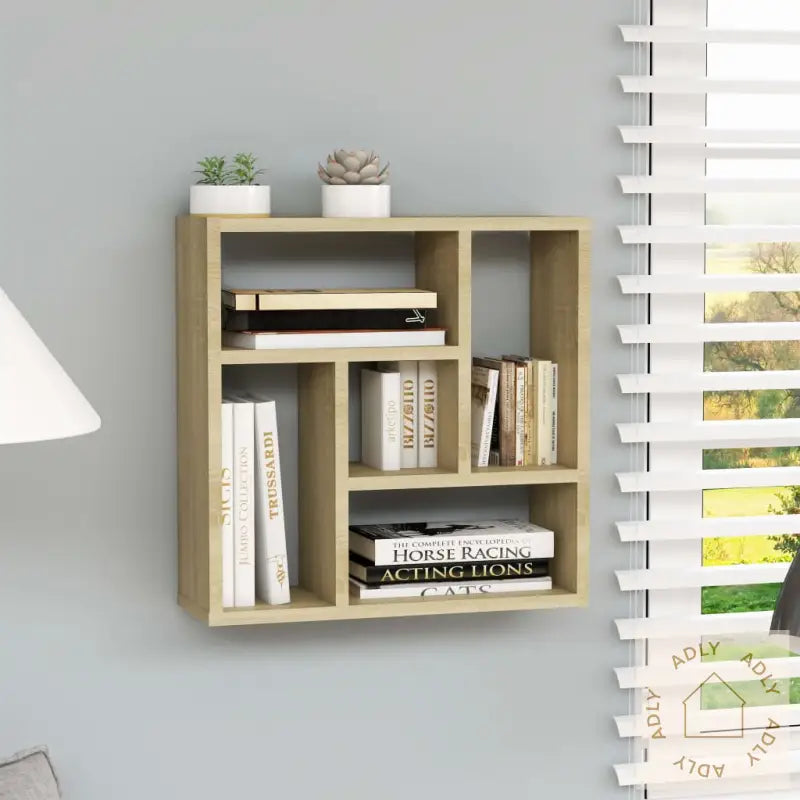 Vegghylle Sonoma Eik 45,1X16X45,1 Cm Konstruert Tre