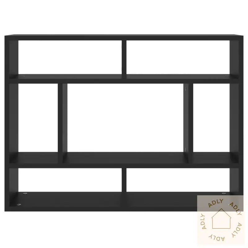 Vegghylle Svart 75X16X55 Cm Konstruert Tre