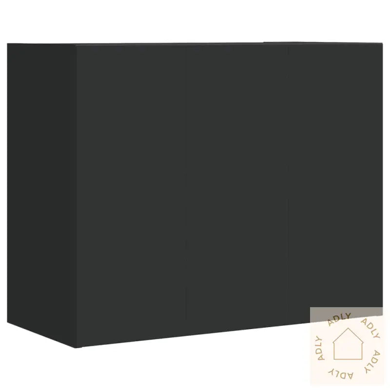Veggskap Svart 75X35X60 Cm Konstruert Tre