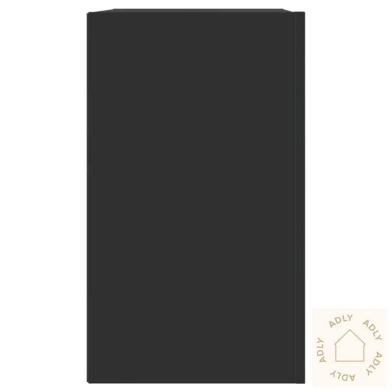 Veggskap Svart 75X35X60 Cm Konstruert Tre