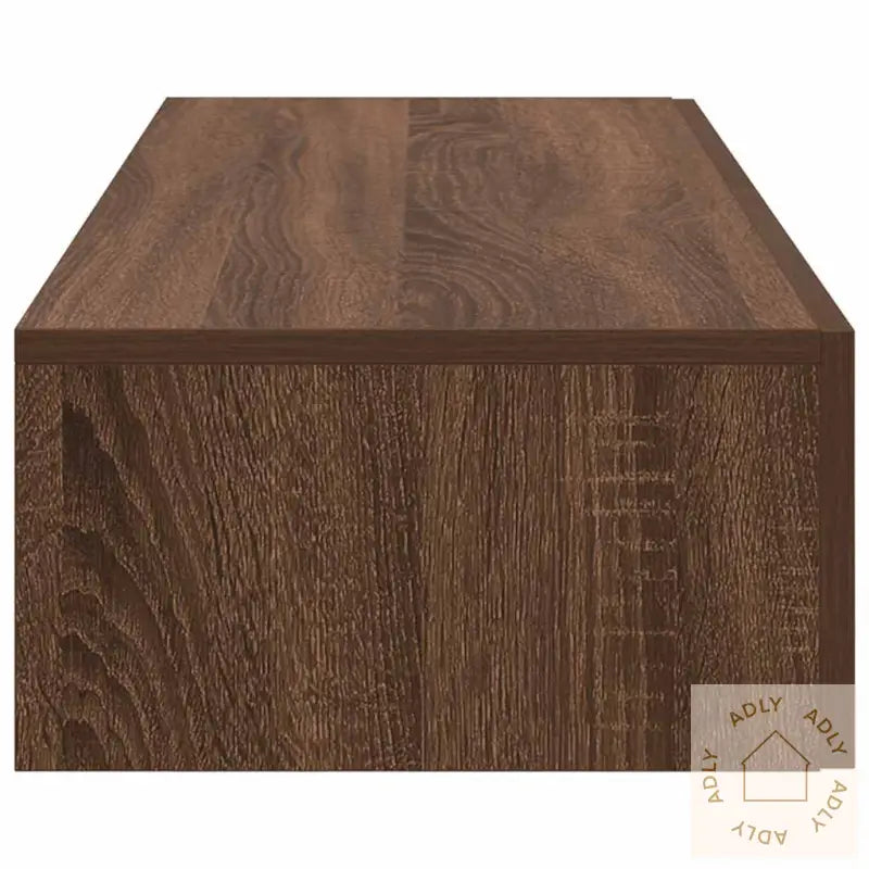 Vegghylle Med Skuffer Brun Eik 60X26,5X15 Cm Konstruert Tre