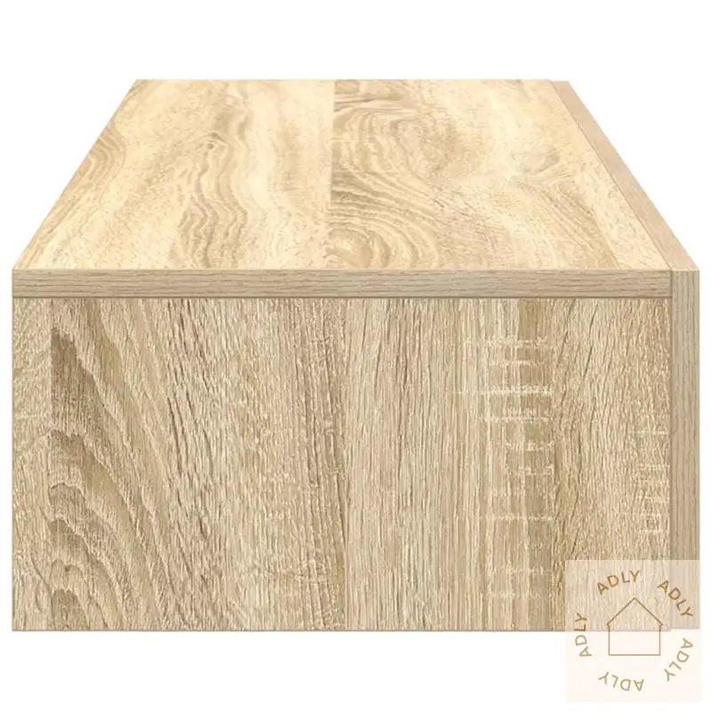 Vegghylle Med Skuffer Sonoma Eik 100X36X19 Cm Konstruert Tre