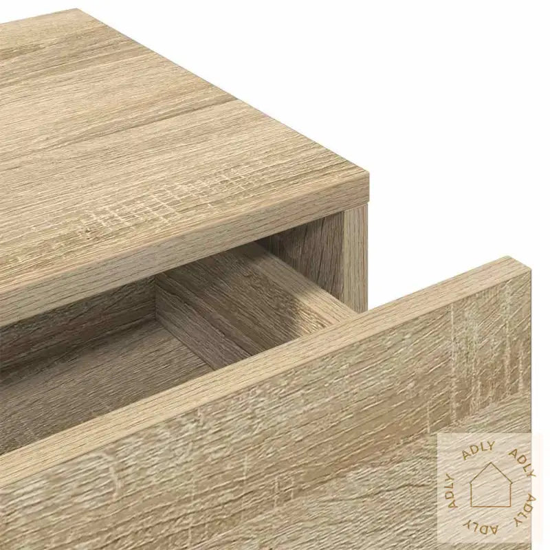 Vegghylle Med Skuffer Sonoma Eik 60X26,5X15 Cm Konstruert Tre