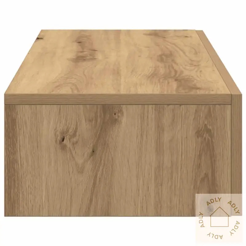 Vegghylle Med Skuffer Artisian Eik 80X33X17 Cm Konstruert Tre