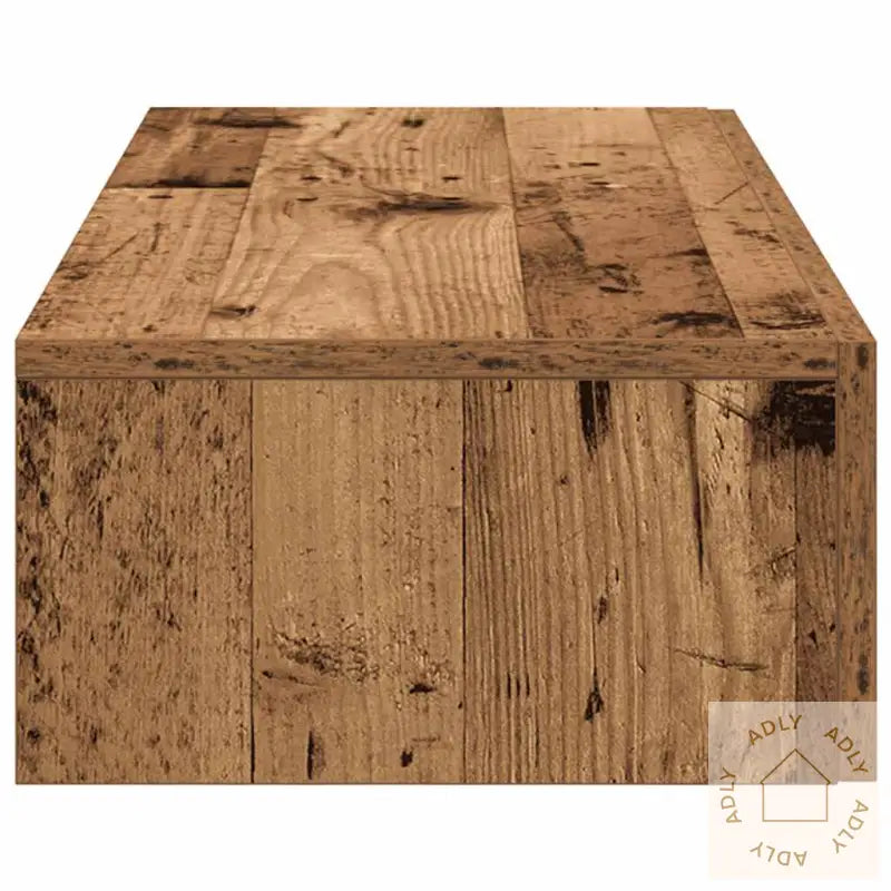 Vegghylle Med Skuffer Gammelt Tre 80X33X17 Cm Konstruert Tre