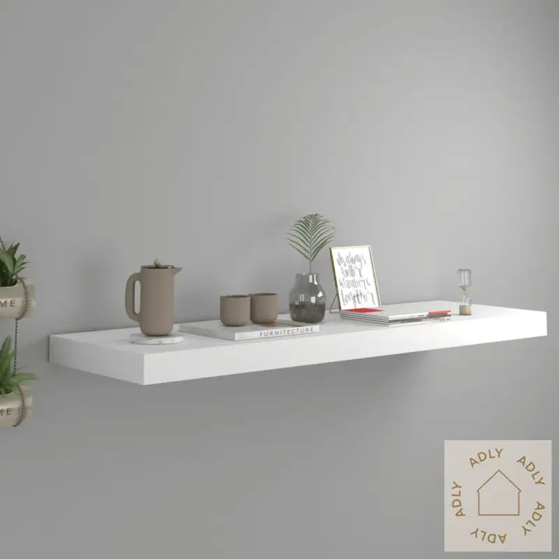 Flytende Vegghylle Hvit 80X23,5X3,8 Cm Mdf