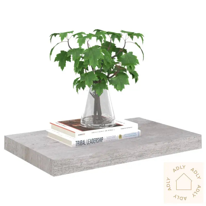 Flytende Vegghylle Betonggrå 50X23X3,8 Cm Mdf