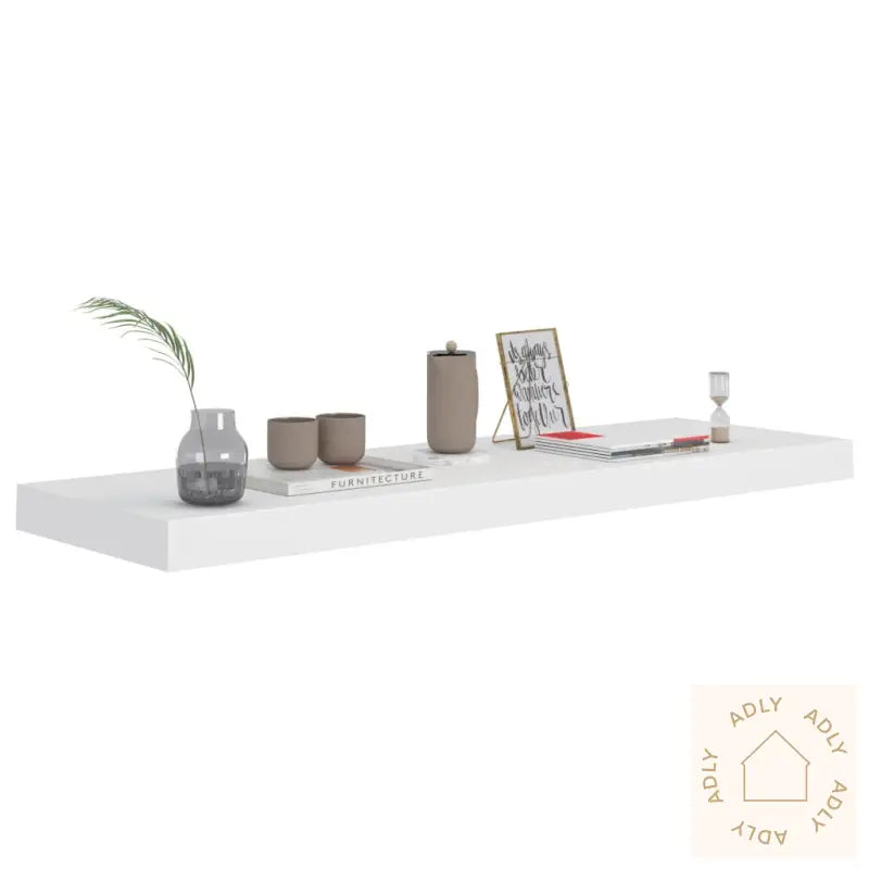 Flytende Vegghylle Hvit 80X23,5X3,8 Cm Mdf