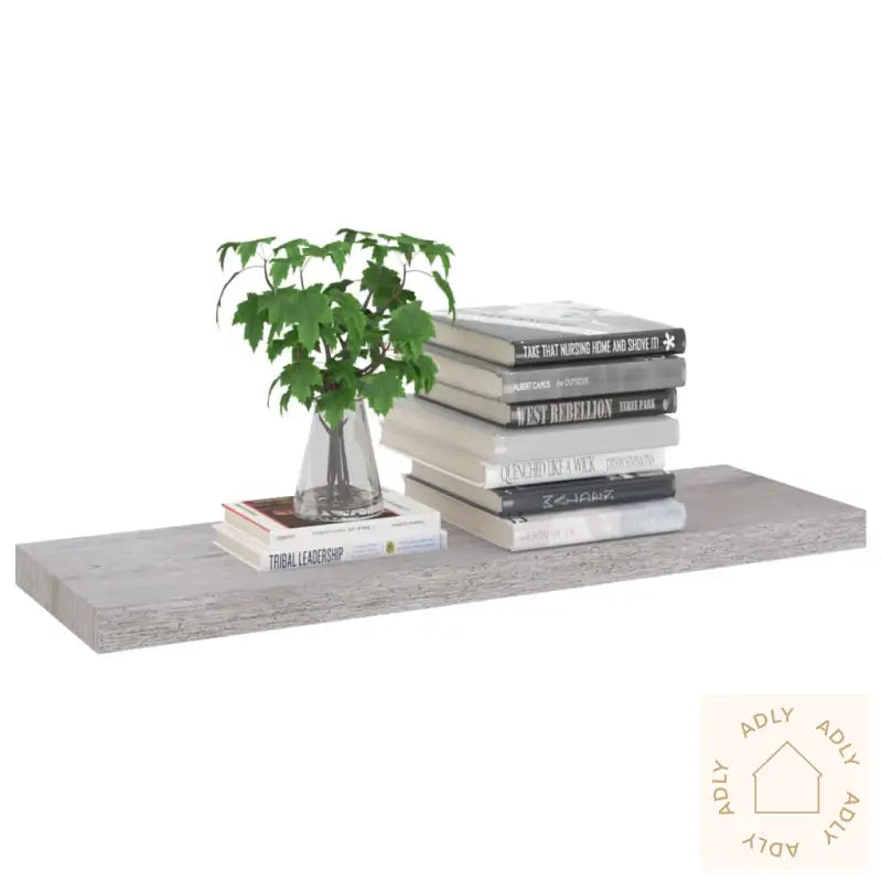 Flytende Vegghylle Betonggrå 80X23,5X3,8 Cm Mdf