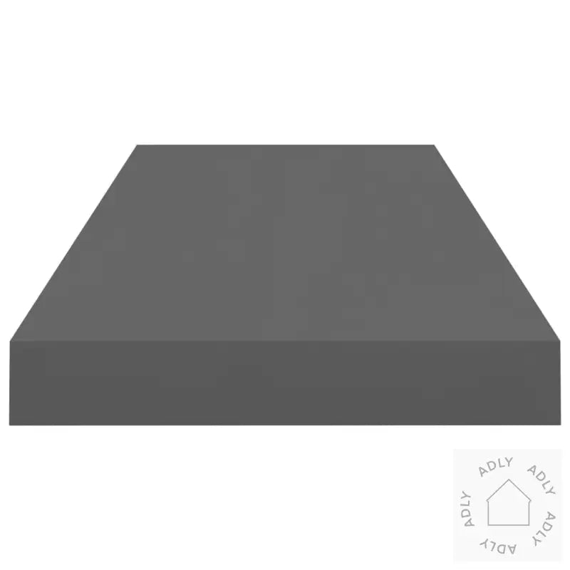 Flytende Vegghylle Høyglans Grå 60X23,5X3,8 Cm Mdf