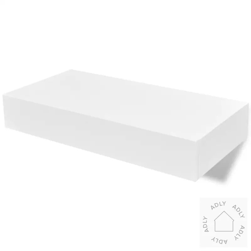 Flytende Vegghyller 2 Stk Mdf Bok/Dvd-Oppbevaring Hvit