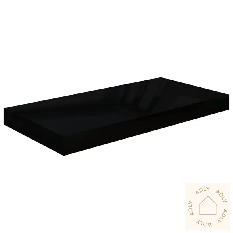 Flytende Vegghylle Høyglans Svart 50X23X3,8 Cm Mdf