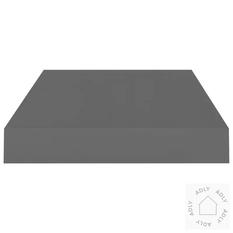 Flytende Vegghylle Høyglans Grå 40X23X3,8 Cm Mdf