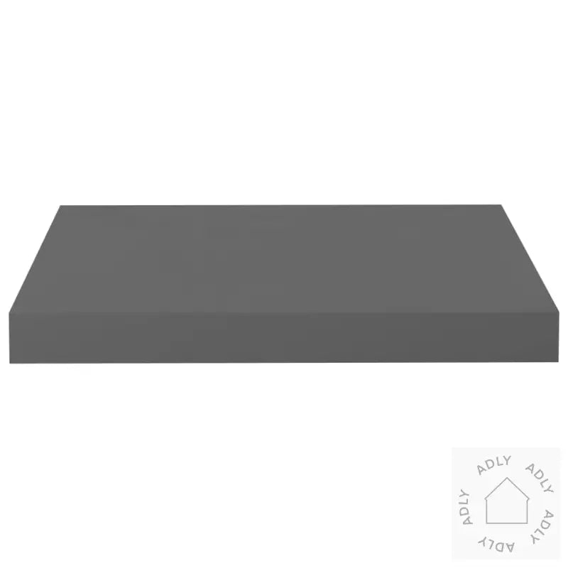Flytende Vegghylle Høyglans Grå 40X23X3,8 Cm Mdf