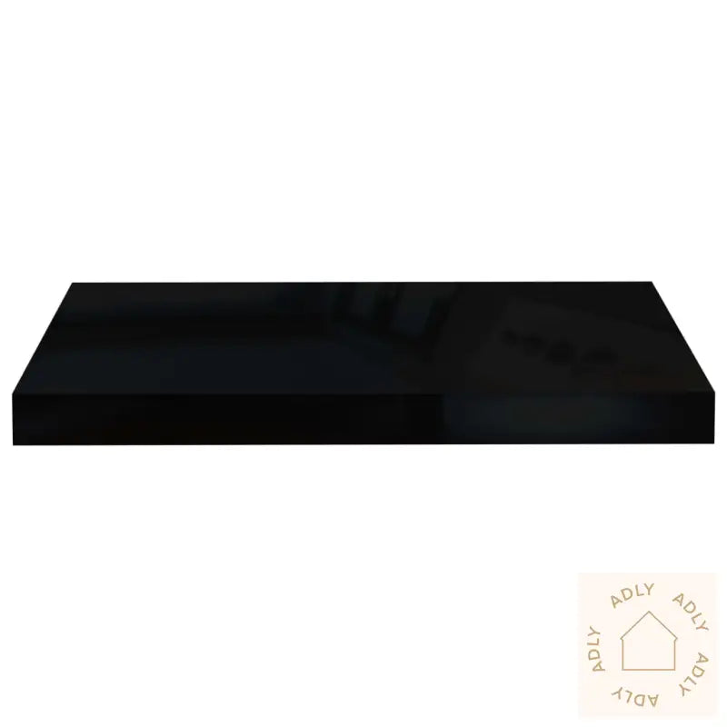 Flytende Vegghylle Høyglans Svart 50X23X3,8 Cm Mdf