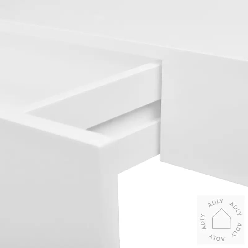 Flytende Vegghyller 2 Stk Mdf Bok/Dvd-Oppbevaring Hvit