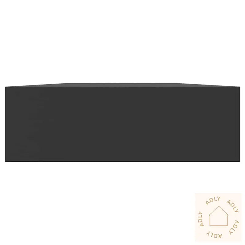 Vegghylle Med Skuff Svart 80X25X8 Cm