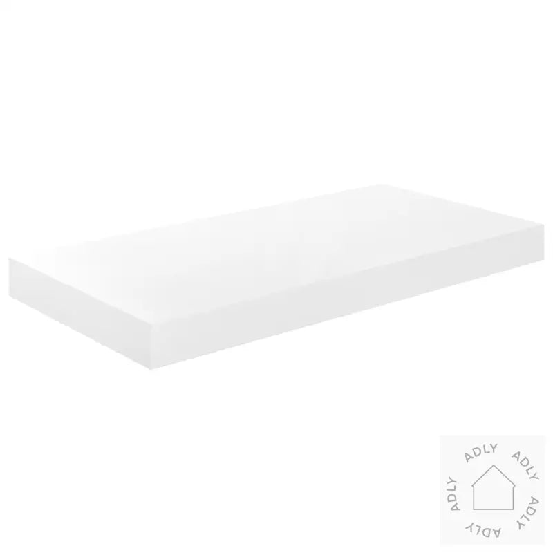 Flytende Vegghylle Høyglans Hvit 50X23X3,8 Cm Mdf