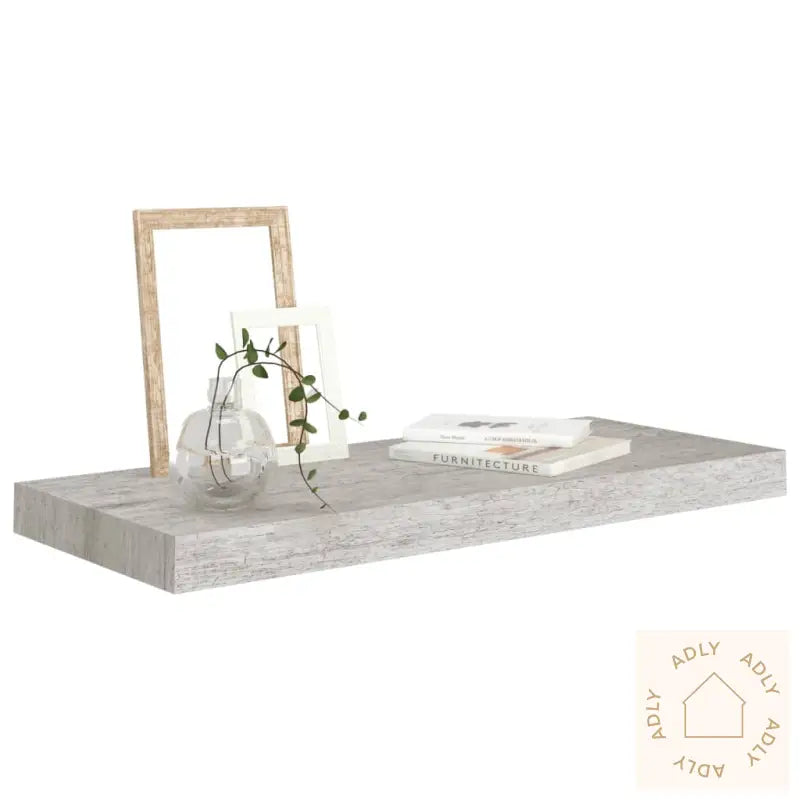 Flytende Vegghylle Betonggrå 60X23,5X3,8 Cm Mdf