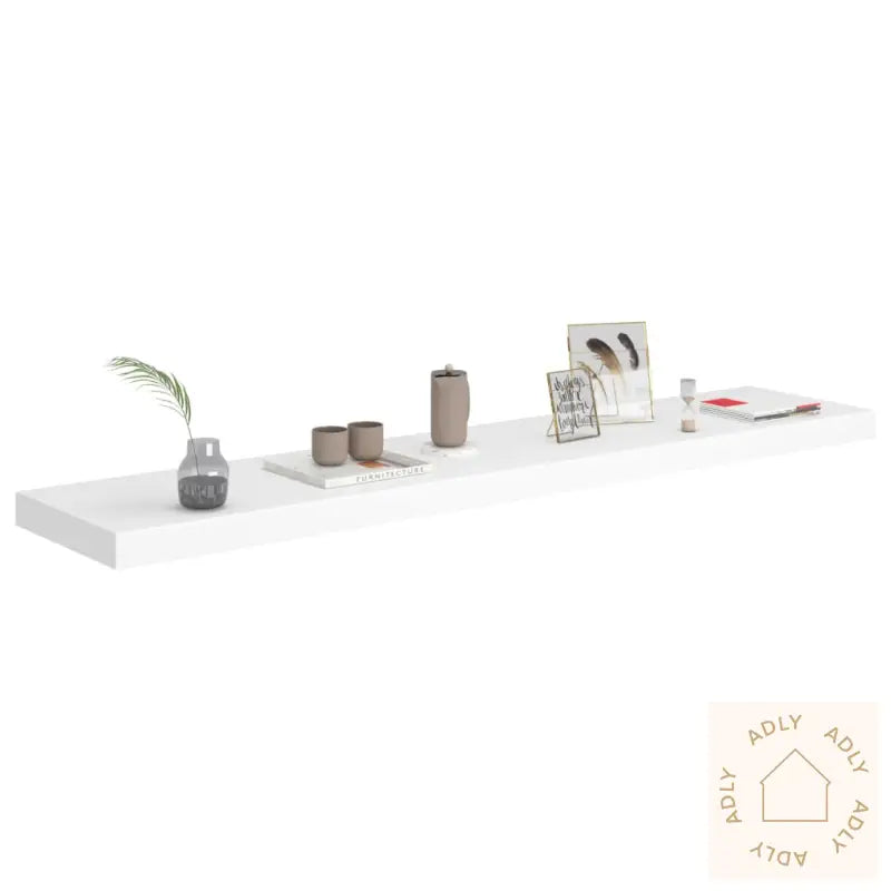 Flytende Vegghylle Hvit 120X23,5X3,8 Cm Mdf