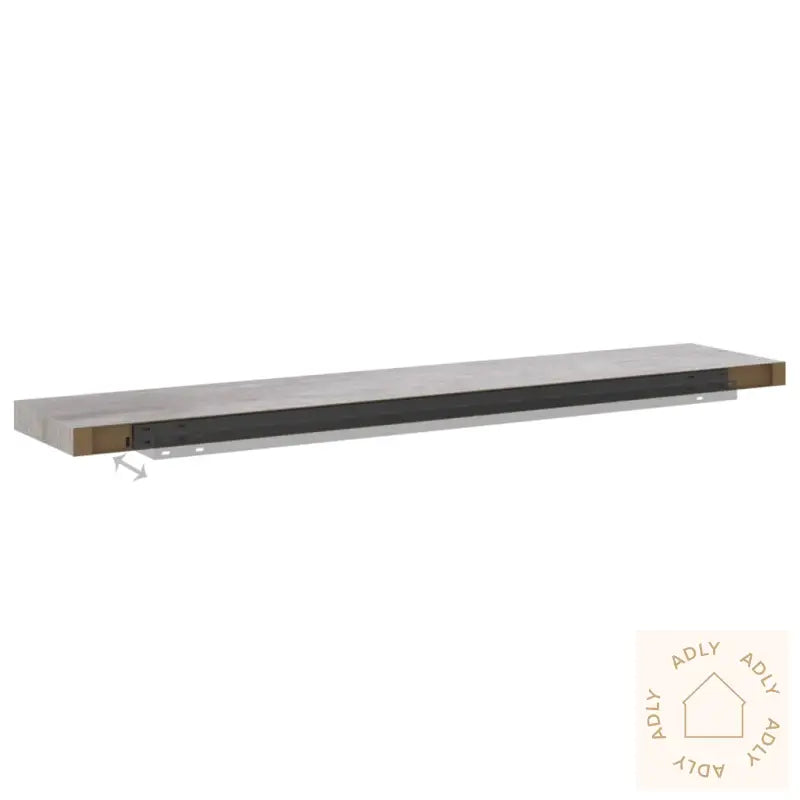 Flytende Vegghylle Betonggrå 120X23,5X3,8 Cm Mdf