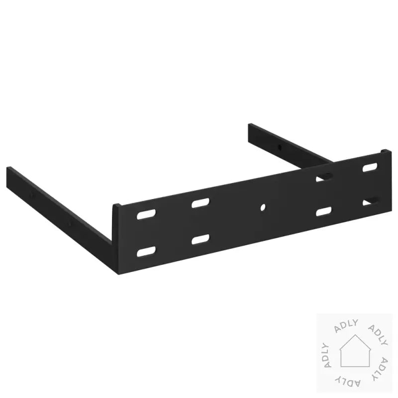 Hjørnehylle Vegghengt Eik Og Hvit 25X25X3,8 Cm Mdf