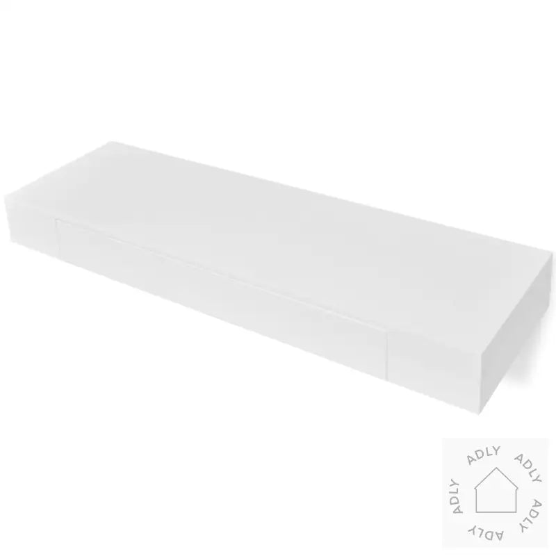 Flytende Vegghyller 2 Stk Mdf Bok/Dvd-Oppbevaring Hvit