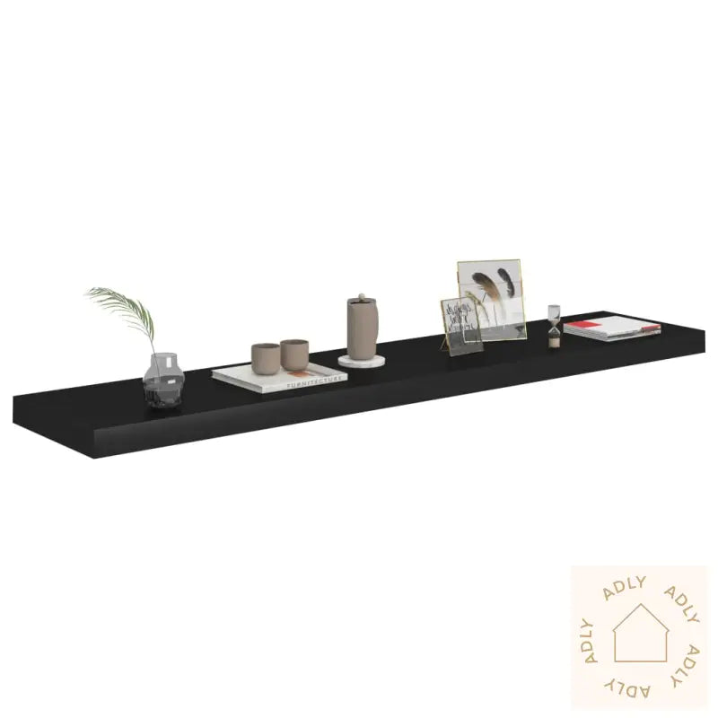 Flytende Vegghylle Svart 120X23,5X3,8 Cm Mdf