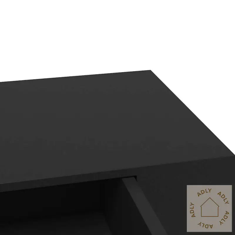 Vegghylle Med Skuff Svart 48X25X8 Cm