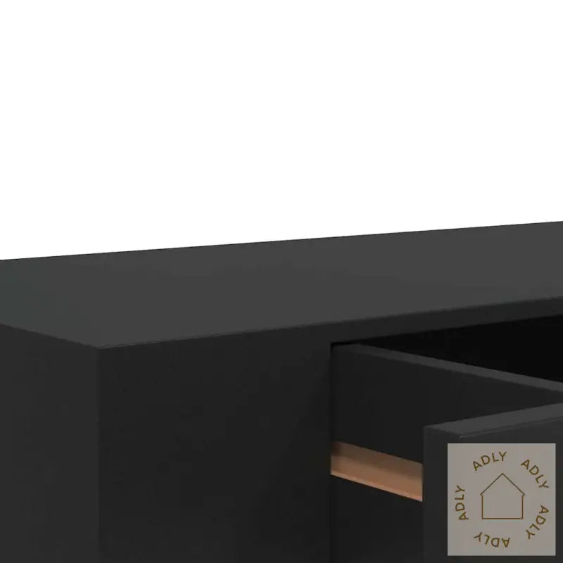 Vegghylle Med Skuff Svart 48X25X8 Cm