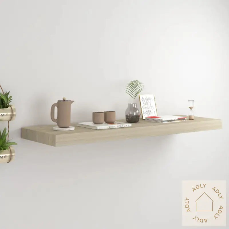 Flytende Vegghylle Eik 80X23,5X3,8 Cm Mdf