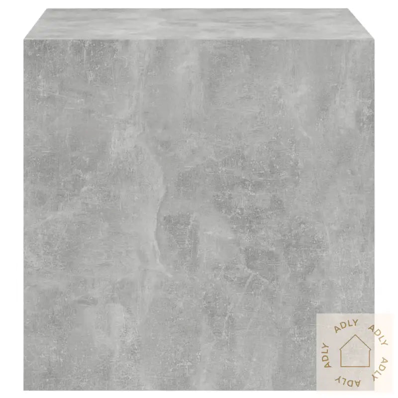 Veggskap I 2 Stk 37X37X37 Cm Konstruert Tre Betonggrå