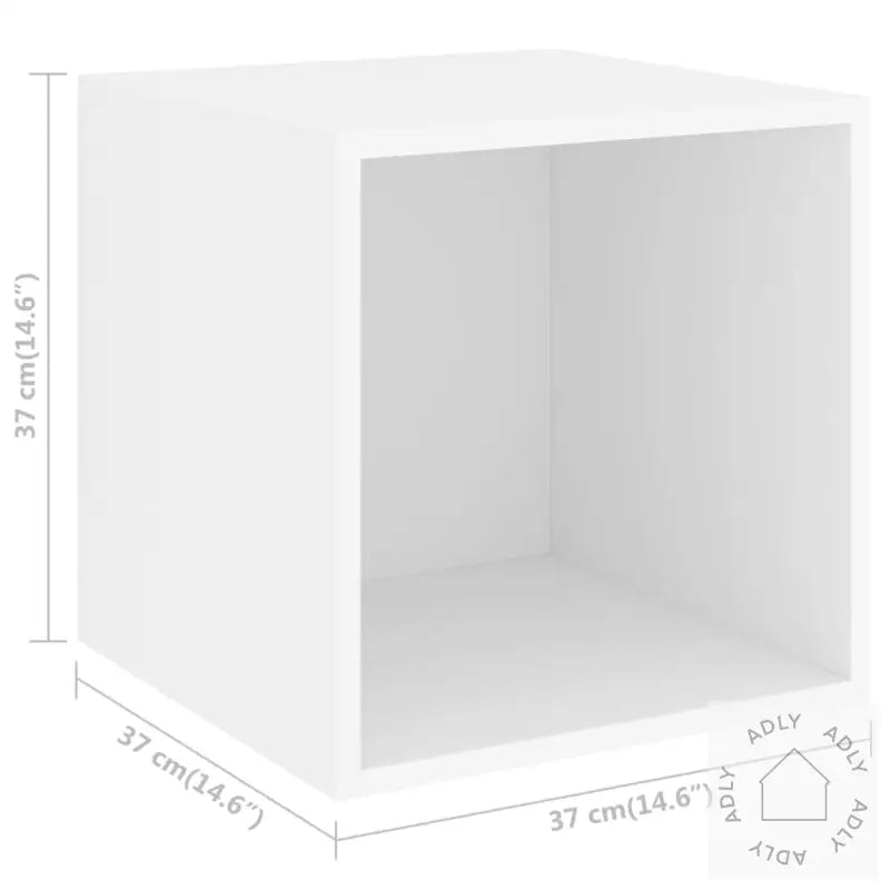 Veggskap 37X37X37 Cm Sponplate Hvit