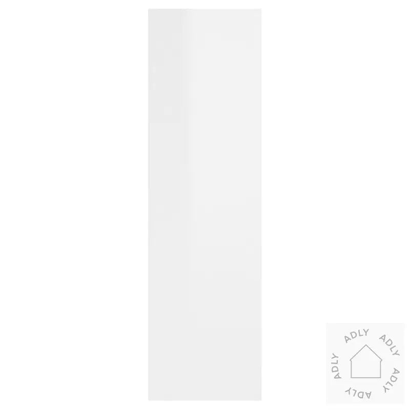 Vegghylle Høyglans Hvit 75X16X55 Cm Konstruert Tre