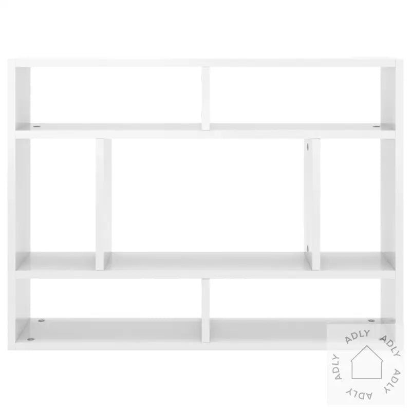 Vegghylle Høyglans Hvit 75X16X55 Cm Konstruert Tre