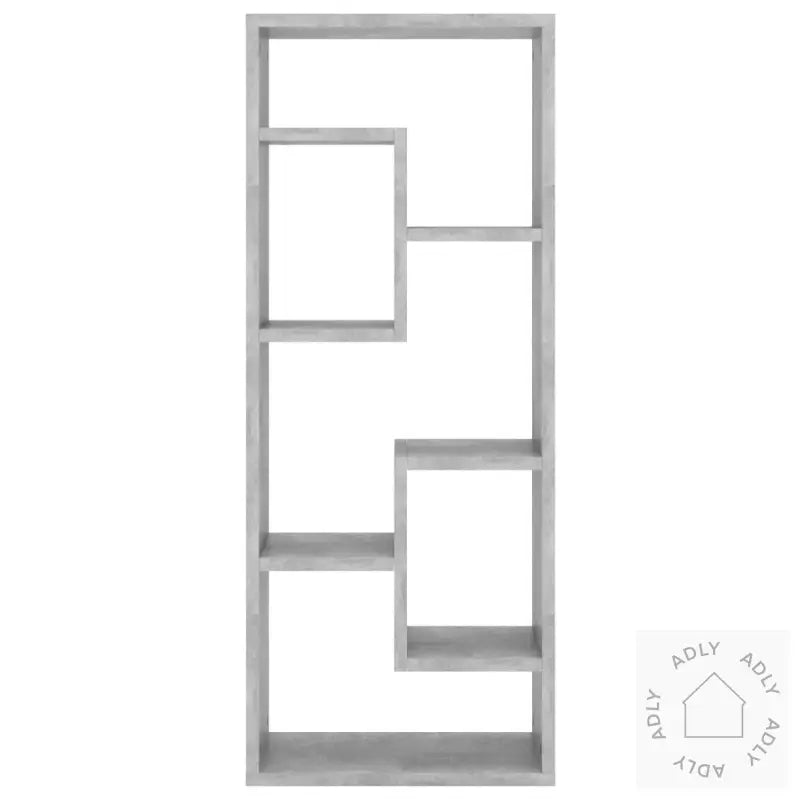 Vegghylle Betonggrå 36X16X90 Cm Konstruert Tre