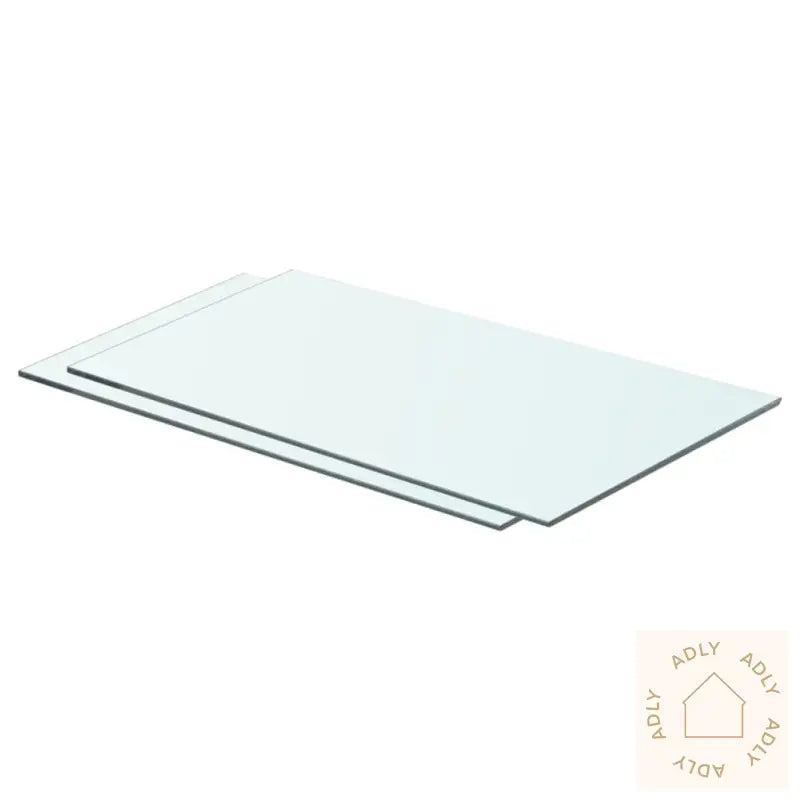 Hyllepaneler 2 Stk Klart Glass 60X30 Cm