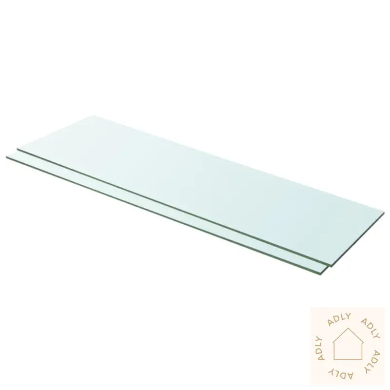 Hyllepaneler 2 Stk Klart Glass 100X30 Cm