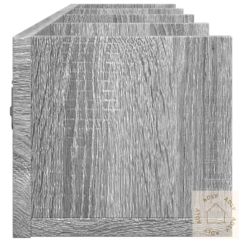 Veggskap Grå Sonoma 99X18X16,5 Cm Konstruert Tre