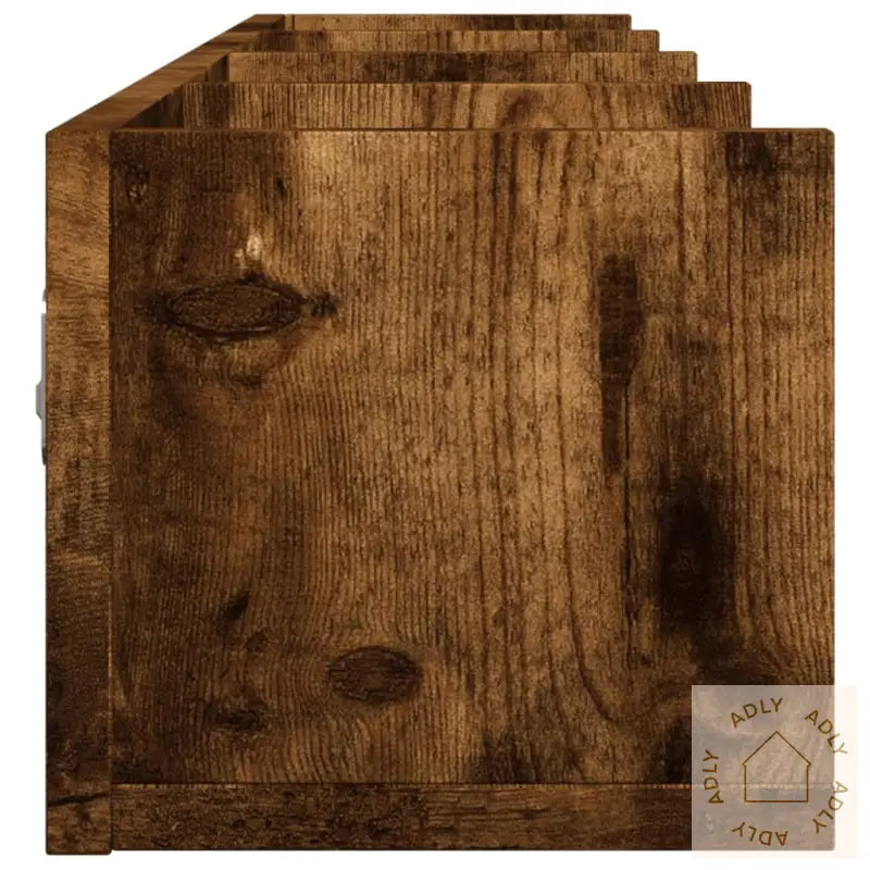 Veggskap Røkt Eik 99X18X16,5 Cm Konstruert Tre