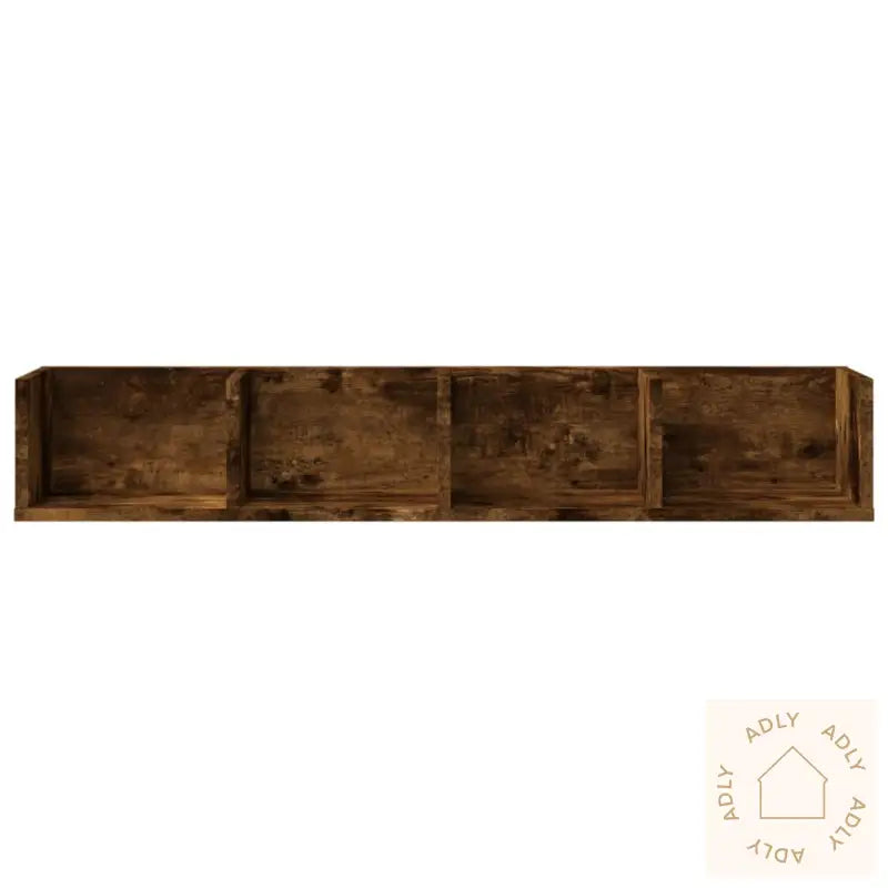 Veggskap Røkt Eik 99X18X16,5 Cm Konstruert Tre