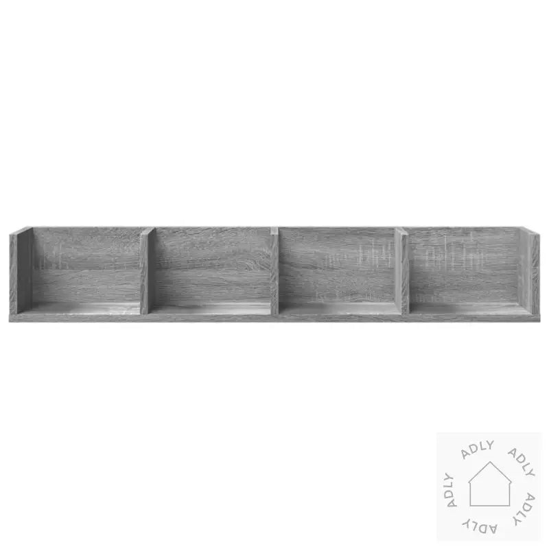 Veggskap Grå Sonoma 99X18X16,5 Cm Konstruert Tre